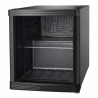Mini-réfrigérateur noir porte en verre  46l