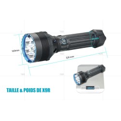 Olight X9R Marauder - Grosse Lampe Torche 25000 Lumens