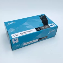 Gants nitrile noirs – Non poudrés