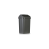 Poubelle noire à couvercle basculant 50 litres
